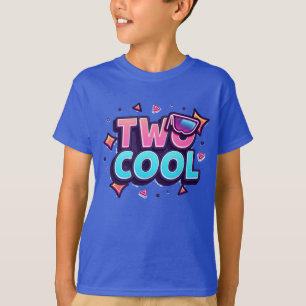 Two Cool Birthday T-Shirt for 2nd Bday Party