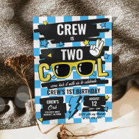 Two Cool Chequered Sunglasses 2nd Birthday Party