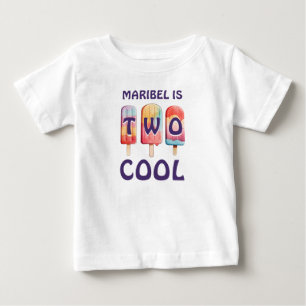 Two Cool Colorful Popsicle  Baby T-Shirt