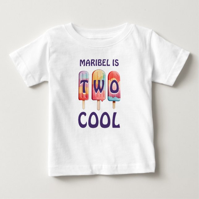 Two Cool Colourful Popsicle  Baby T-Shirt (Front)