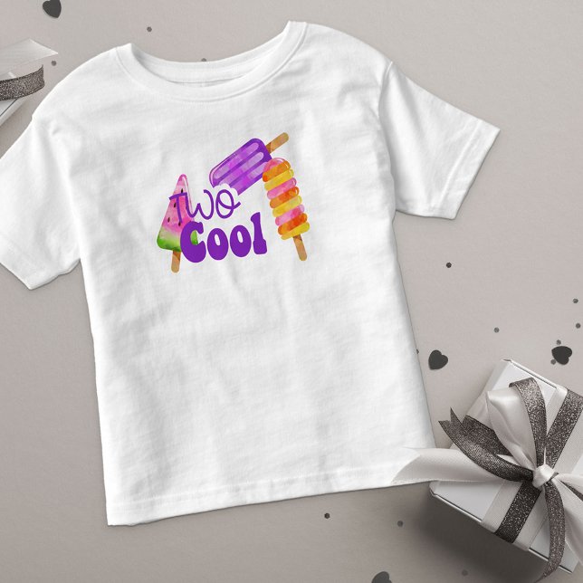 Two Cool Girls 2nd Birthday Popsicle Toddler T-Shirt (Creator Uploaded)
