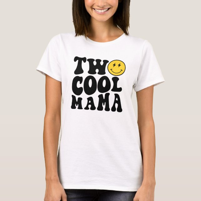Two Cool Mama Matching Birthday Tee for Mum (Front)