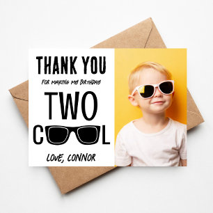 Two Cool Thank You Card with Personalised Photo