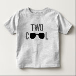 Two Cool Toddler T-Shirt<br><div class="desc">An artwork featuring a typographic design with sunglasses for kids celebrating their second birthday. Other "TWO COOL" designs are also available in the "T-shirts - children" collection. https://www.zazzle.co.uk/collections/t_shirts_children_collection-119650382693558128</div>