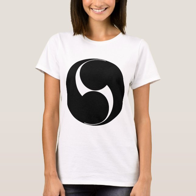Two counterclockwise swirls (Sugaki) T-Shirt (Front)