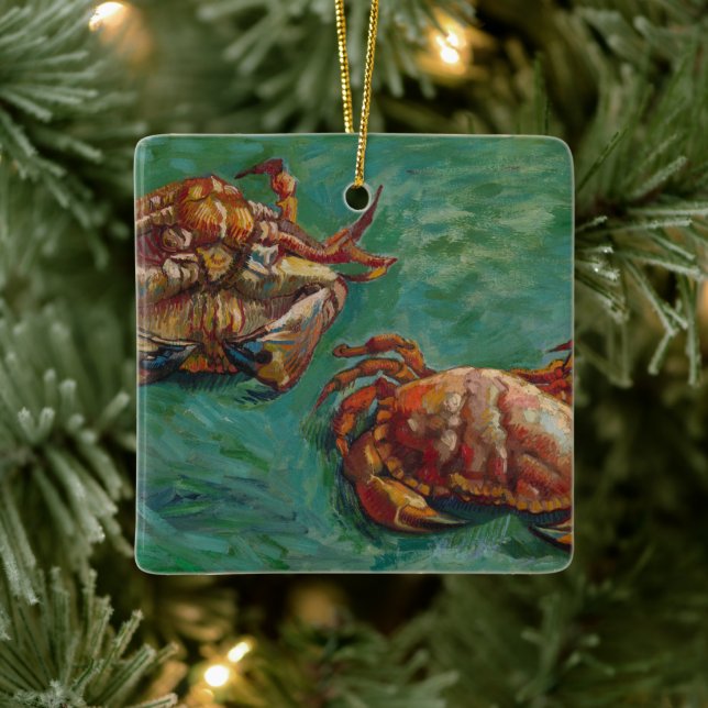 Two Crabs by Vincent van Gogh Ceramic Ornament (Tree)