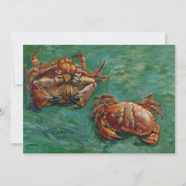 Two Crabs by Vincent van Gogh Invitation (Front)