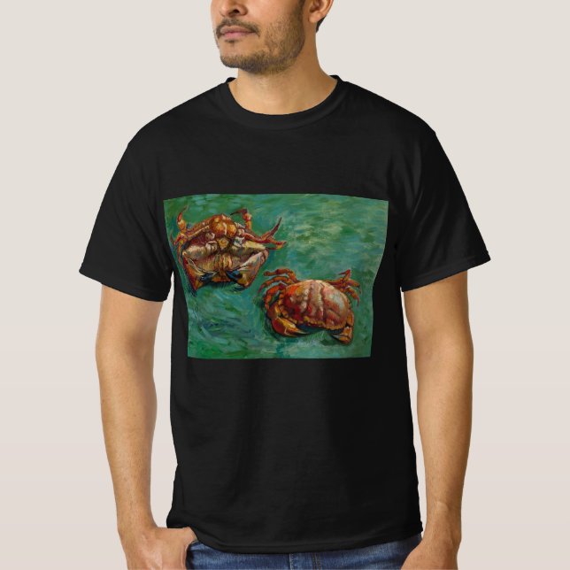Two Crabs by Vincent van Gogh T-Shirt (Front)