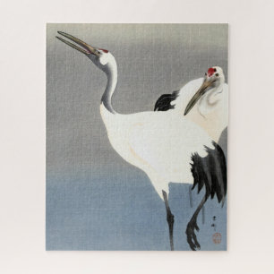 Two Cranes by Ohara Koson Jigsaw Puzzle