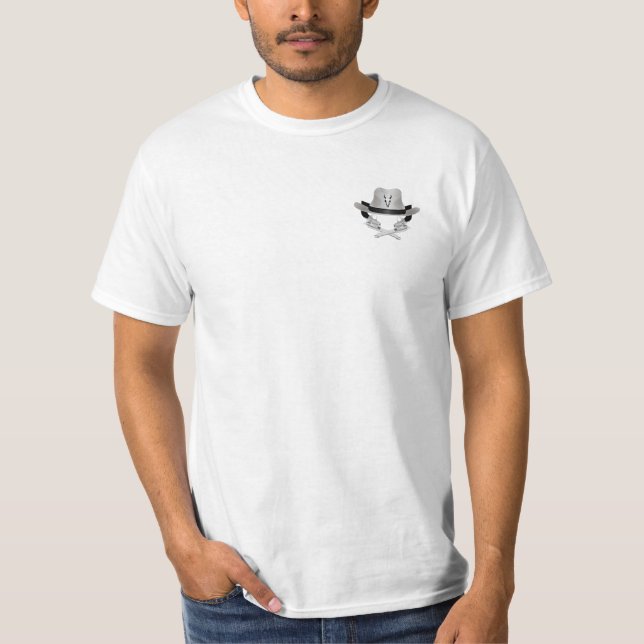 Two crossed guns and hat T-Shirt (Front)