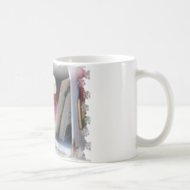Two curios mice coffee mug (Right)