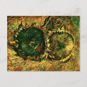 Two Cut Sunflowers (F376)Van Gogh Fine Art Postcard
