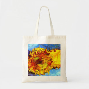 Two Cut Sunflowers Van Gogh Tote Bag