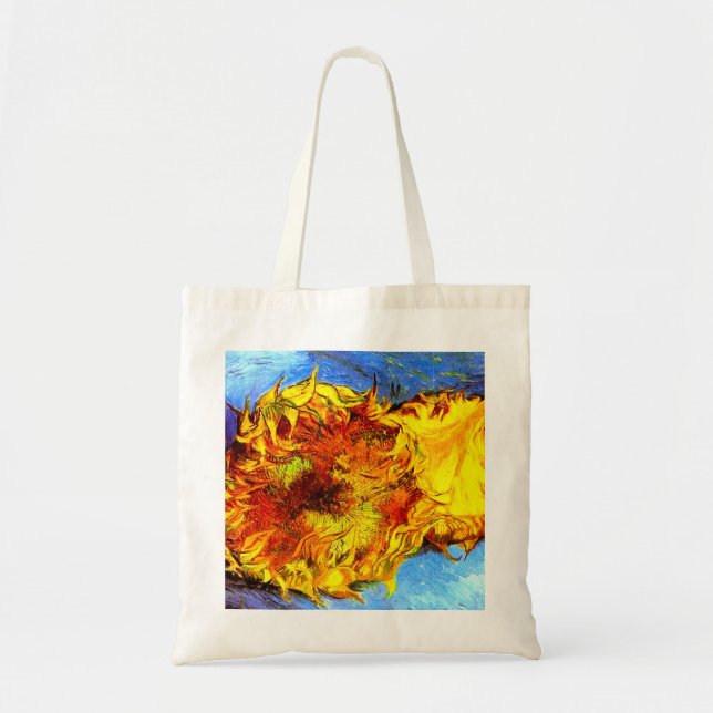 Two Cut Sunflowers Van Gogh Tote Bag (Front)
