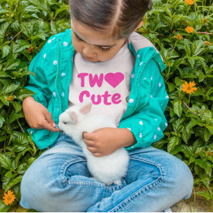 Two Cute 2nd Birthday Baby T-Shirt