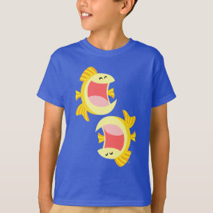 Two Cute Cartoon Fish Children T-Shirt