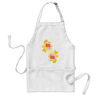 Two Cute Cartoon Fish Cooking Apron