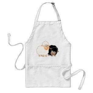 Two Cute Cartoon Sheep Cooking Apron