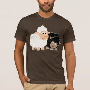 Two Cute Cartoon Sheep T-Shirt