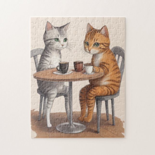 Two Cute Cats Jigsaw Puzzle (Vertical)