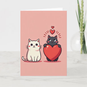 Two Cute Cats Love Card