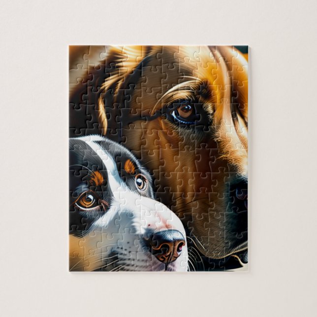 Two Cute Dogs Jigsaw Puzzle (Vertical)