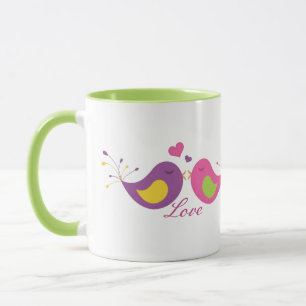 Two Cute Lovebirds Mug