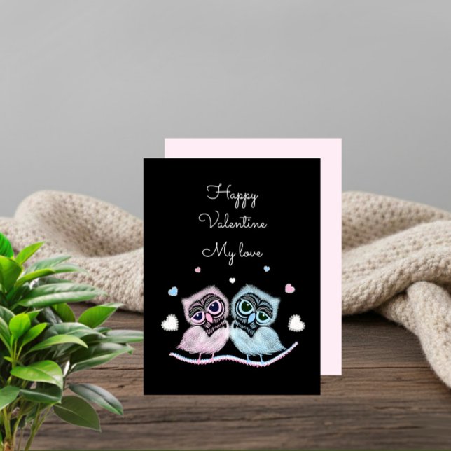 Two cute owls holiday card (Creator Uploaded)