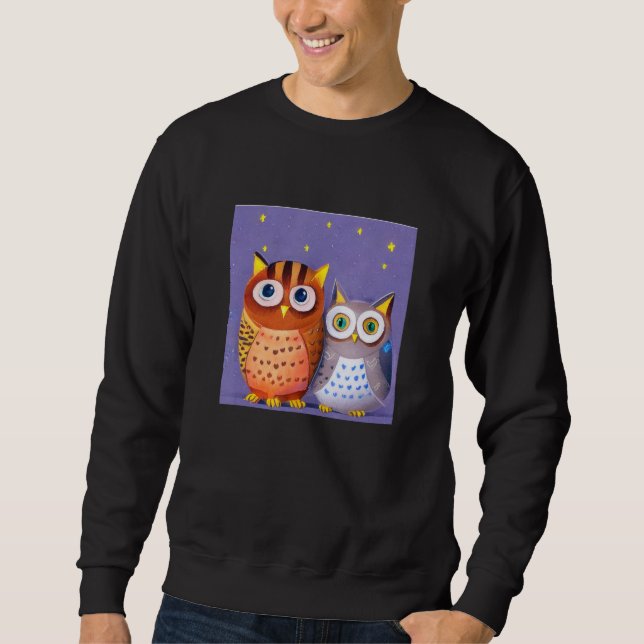 Two cute Owls Sweatshirt (Front)
