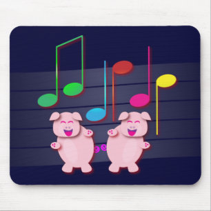 Two cute piglets mouse pad