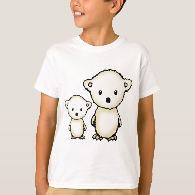 Two Cute Polar Bears T-Shirt (Front)