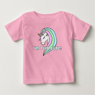 Two Cute Rainbow Unicorn Toddler T-Shirt
