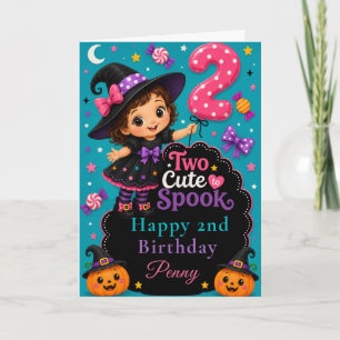 Two Cute to Spook Birthday Card