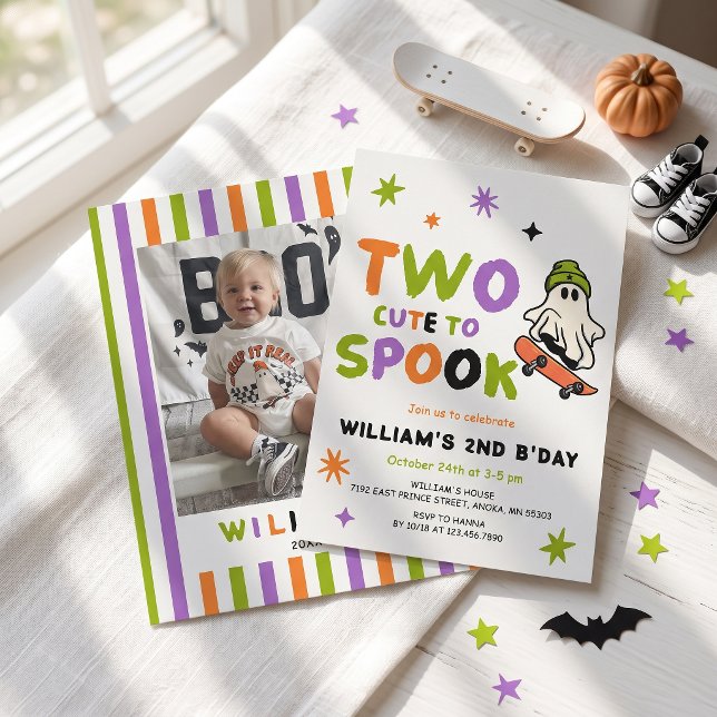Two cute to Spook Birthday Invitation (Creator Uploaded)