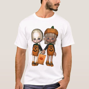 Two Cute Toon Trick-or-Treaters T-Shirt
