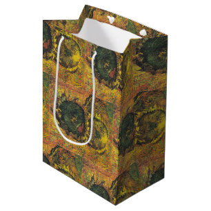 Two cutted sunflowers by Vincent van Gogh Medium Gift Bag