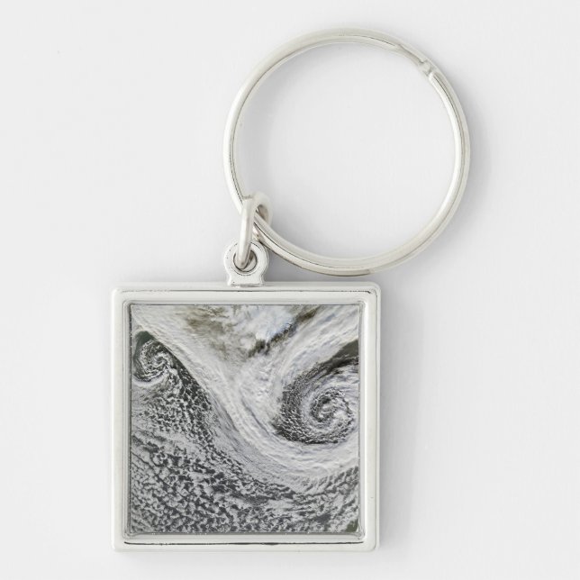Two cyclones formed in tandem south of Iceland Key Ring (Front)