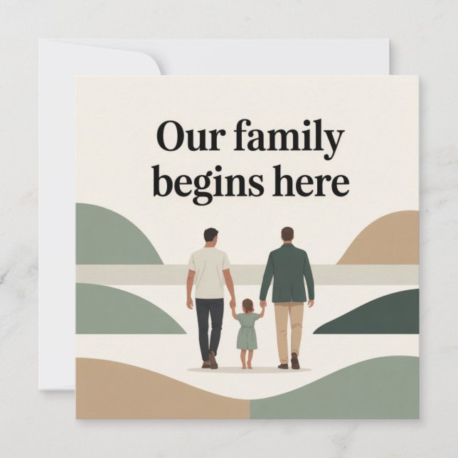 Two dads baby shower  invitation (Front)