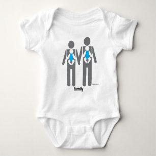 Two Dads, Two Sons Baby Bodysuit