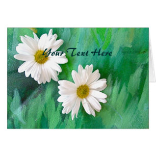 Two Daisies Greeting Note Card