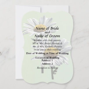 Two Daisies in Sunshine Wedding Products Invitation
