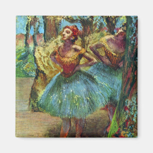 Two Dancers by Edgar Degas, Vintage Ballet Art Magnet