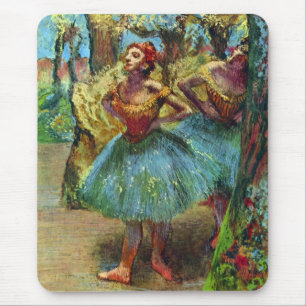 Two Dancers by Edgar Degas, Vintage Ballet Art Mouse Pad