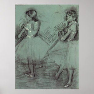 Two Dancers by Edgar Degas, Vintage Ballet Art Poster