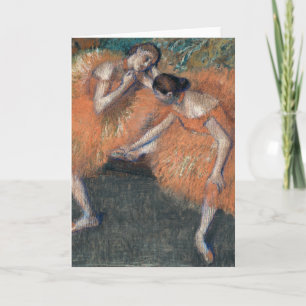 Two Dancers Edgar Degas Card