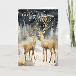 Two Deer Holiday Card