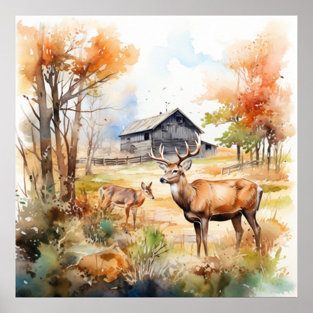 Two Deer Poster (Front)