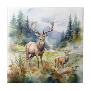 Two Deer Tile
