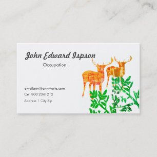 Two Deers Business Card