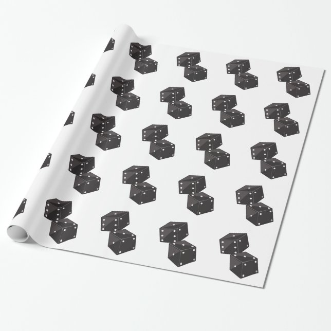 Two Dice Wrapping Paper (Unrolled)